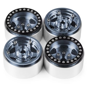 Bộ 4 cái 1.9inch Hợp kim nhôm beadlock bánh xe vành Hub bộ phận kim loại cho trục SCX10 wraith trx4 1/10 <span class=keywords><strong>RC</strong></span> Crawler Xe Tải xe - Product Image 4