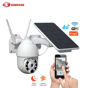 Outdoor WiFi Wireless Solar camera 4G sim Card Slot CCTV Security Surveillance IP Network 128 Memory Card Solar camera 4G