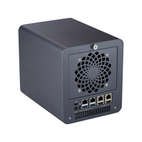 Qotom Server NAS Q31051DS 4* I225-V B3 2.5G Lan Generasi ke-10 Comet Lake i5 10210U NAS Mendukung 4 HDD dan 2 SSD