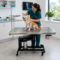Table vétérinaire électrique en acier inoxydable XY ACS01 avec contrôle de chauffage, élévateur à ciseaux stable et surface facile à nettoyer