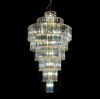 Fournisseur direct d'usine, nouveau lustre en cristal pour mariage, accessoires décoratifs dorés, lampes de mariage en fer forgé, lustre européen.