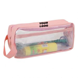 Estuche Escolar Transparente de Gran Capacidad en Colores Pastel, Estuche de Almacenamiento Multicapa para Estudiantes - Product Image 1