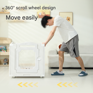 Acryl Kleine Hondenhok Indoor Beweegbare Transparante Kennel Knoopsluiting Solide <span class=keywords><strong>Pet</strong></span> Box Hond Hek Isolatie Dier Thema - Product Image 2