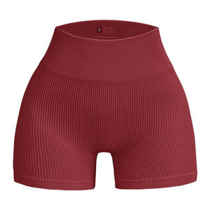 Pantalones Cortos Deportivos de Mujer con Efecto Push-Up, Tejido Acanalado, Sin Costuras, para Yoga, Novedad 2024, Gran Venta - Product Image 6