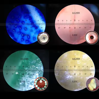 100X High Power Metal Magnifying Glass LED Illuminated Pocket Microscope Scale Loupe