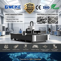 G.WEIKE LASER 2026 Nouvelle machine de découpe laser à fibre 1000W à une table de travail pour la vente, acier au carbone 12mm, IA, CNC 3 axes