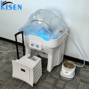 Kisen – Lit de lavage capillaire japonais le moins cher pour la famille, avec bac à shampoing, 2 réservoirs, roues et poignées - Product Image 3