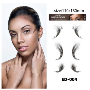 <span class=keywords><strong>2021</strong></span> personnalisé bébé cheveux tatouage autocollant étanche maquillage personnalisé bords lisses à la mode conception temporaire pour le visage fait papier - Product Image 4