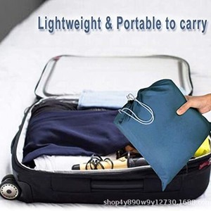 Sac de couchage rectangulaire Woqi bleu marine 930g léger, portable, pour adultes, voyage, camping, respirant, écologique - Product Image 3