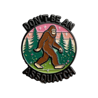 Épingles personnalisées de haute qualité avec logo gratuit, motifs animaux mignons, Bigfoot, Sasquatch, épingles en métal émaillé, badges pour casquette, chapeau