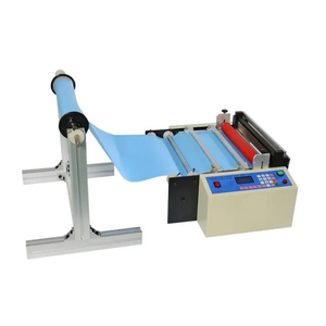 Pequeña máquina automática de corte de láminas en rollo para bandas elásticas para el cabello, envoltura de burbujas, película de burbujas de aire, paquete de caja de papel de plástico - Product Image 1
