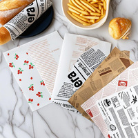 Papier ciré écologique pour sandwichs gaufrés et desserts de boulangerie fast-food avec logo personnalisé