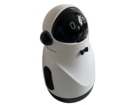 Poubelle à capteur intelligent mini, écologique et de haute qualité, à roulettes, ouverture supérieure, en ABS/PP/PC, blanc/noir