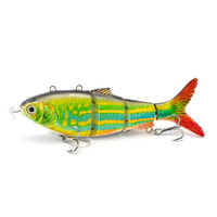 Leurre de pêche robotisé intelligent, rechargeable par USB, nageur automatique, appât électronique multi-articulations, pratique