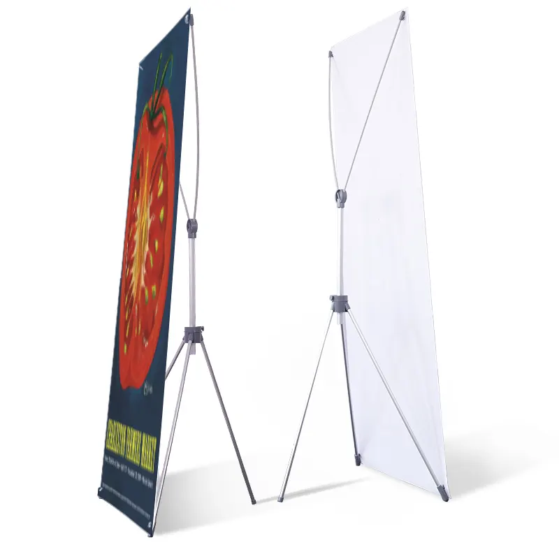 Umwelt freundlicher wasserdichter kunden spezifischer Druck X Banner Stand 80 X180cm 60 X160cm Outdoor Stand X Banner Display