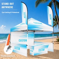 Tente Pop-up Personnalisée OEM 3x3m, Auvent en Tissu Oxford 600D avec Cadre en Aluminium pour Événements, Fournisseur de Housses de Table