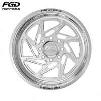 Jantes de camion forgées concaves FGD 28x14 28x16 30x14 30x16 4x4 tout-terrain 8x170 8x180 8x6.5 polies pour GMC Sierra F-250