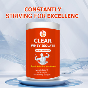 Poudre de protéines transparente à marque privée sans sucre ajouté, isolat de protéines de lactosérum clair, suppléments nutritionnels sportifs en poudre - Product Image 2