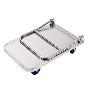 304 waterdichte roestvrijstalen <span class=keywords><strong>trolley</strong></span> opvouwbaar <span class=keywords><strong>platform</strong></span> 200kg 400kg multifunctionele <span class=keywords><strong>trolley</strong></span> - Product Image 6