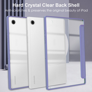 Cao minh bạch Acrylic TPU Bìa trường hợp đối với Samsung <span class=keywords><strong>Galaxy</strong></span> <span class=keywords><strong>Tab</strong></span> A9 SM-X110 cứng tinh thể rõ ràng trở lại Shell <span class=keywords><strong>Tab</strong></span> A9 - Product Image 2