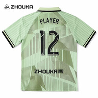 Maillot de football rétro personnalisé de qualité supérieure avec texture jacquard mate, col côtelé, sublimation, maillot de football vintage, uniforme d'équipe