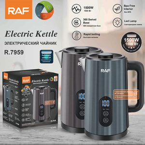 RAF Double Paroi 3L Chaudière À Eau En Acier Inoxydable Garder Au Chaud Fonction Bouilloire Électrique Avec Affichage Numérique - Product Image 2