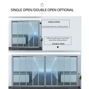 Mécanisme de porte coulissante télescopique Turtech DTSC4000 60 kg de bonne qualité, porte télescopique automatique en verre commerciale - Product Image 5