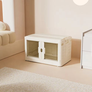 8007 Boîte de rangement pliable en plastique à double porte pour enfants personnalisable professionnelle avec couvercle - Product Image 1