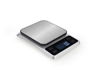 Balance de cuisine électrique à plateforme en acier inoxydable de haute qualité, capacité 5 kg, haute précision, balance numérique pour peser les aliments, mesure du poids du couvercle - Product Image 3