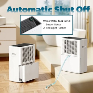 Venta al por mayor <span class=keywords><strong>de</strong></span> bajo ruido 12L luz ambiental colorida deshumidificador comprimido con agua apagado automático completo para el hogar - Product Image 3