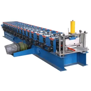 Supermarkt rechtop metalen plank deur frame koude roll forming machine voor verkoop