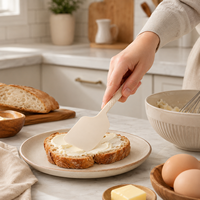 Spatule en silicone de qualité alimentaire, résistante à la chaleur, antiadhésive, grattoir à crème pour gâteaux, ustensiles de cuisine pour la pâtisserie