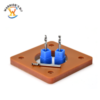 Forets de précision Warrior's Bit en carbure pour machine CNC, mini-forets à 2 cannelures, ensemble ODM/OEM pour perçage de circuits imprimés