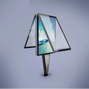 ระบบพลังงานแสงอาทิตย์สำหรับโฆษณากลางแจ้งเสาไฟสี่เหลี่ยมผืนผ้า220V กันน้ำได้ใช้พลังงานแสงอาทิตย์ - Product Image 1