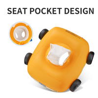 Siège de bain gonflable Swimbobo pour voiture, bateau flottant, jouet aquatique pour enfants, anneau de flottaison pour bébé avec auvent