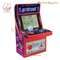 Consola de Juegos Educativa Portátil Mini para Niños, Consola de Juegos Electrónica Retro Clásica con Juegos de Presión de Dedos