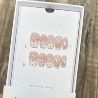 Fournitures de pose d'ongles en gros, 10 pièces, ongles en acrylique faits à la main de haute qualité, prix d'usine