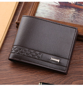 Herren ultradünne Lederbrieftasche große Kapazität Visitenkartenbeutel Jugend multifunktional wasserdicht neu Großhandel kurz - Product Image 2