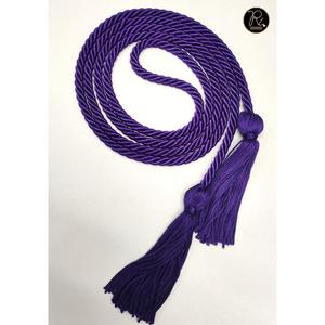 Cordon d'honneur académique multicolore or blanc noir style simple pompon de 4 pouces cordon de vêtement de 60 pouces pour cérémonie de remise de diplôme - Product Image 3