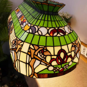 Green Cradle Tiffany Lámpara colgante Sconce Villa Comedor Mesa Candelabro Luces Hotel Bar Jugando <span class=keywords><strong>Piscina</strong></span> Lámparas colgantes - Product Image 6