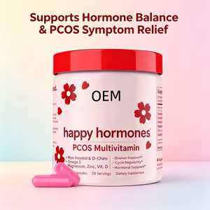 Capsules multivitaminées Happy Hormones PCOS 30 unités avec Myo-Inositol D-<span class=keywords><strong>Chiro</strong></span> Oméga 3, complément OEM pour le cycle ovarien - Product Image 2
