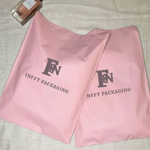 Sacs d'expédition express biodégradables en polyéthylène basse densité (LDPE) rose, personnalisés, pour vêtements, avec impression de logo, pour supermarchés et expositions - Product Image 6
