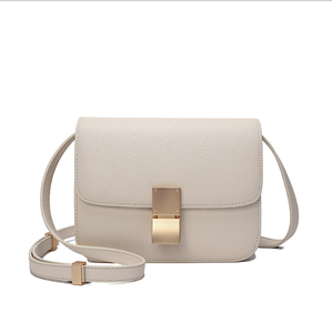 Bolso de Hombro de Cuero para Mujer, Estilo Azafata, de Piel Vacuna, Diseño Simple y Versátil, Pequeño y Cuadrado, Novedad 2020 - Product Image 3