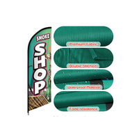 Drapeau publicitaire extérieur personnalisé en polyester 100% par sublimation, différentes tailles, forme goutte d'eau, plume, pour commerce et magasin de tabac, en promotion