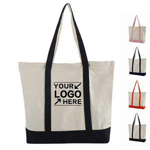 Bolsa de Lona Resistente con Logotipo Personalizado, para Compras, Viajes, Playa, Reutilizable, Ecológica, de Algodón, Tipo Tote - Product Image 1