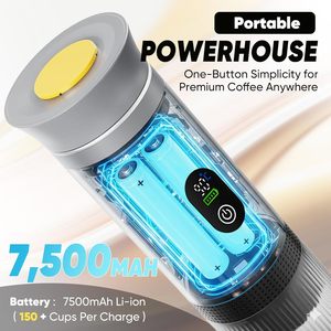 <b>Portable</b> <b>coffee</b> <b>Maker</b> 20-Bar <b>Portable</b> Espresso Machine for Travel 150 ML LED Display <b>Coffee</b> Self-Heating with USB-C 3 in 1 - Product Image 4