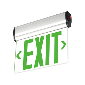 R/G lettera doppia faccia LED acrilico di uscita di emergenza del fuoco segno ricaricabile luce LED per illuminazione di emergenza - Product Image 4