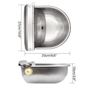 <span class=keywords><strong>Abreuvoir</strong></span> automatique en acier inoxydable pour vaches, chèvres et bovins, avec système de drainage et valve flottante, pour vaches laitières - Product Image 3