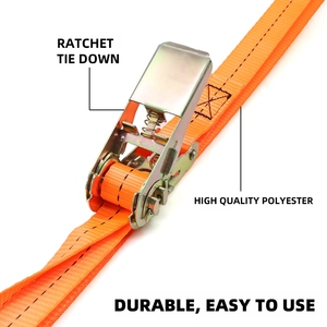 Bán sỉ 1 "25mm 1760lbs nhiệm vụ nặng nề rachet khóa Tie xuống hàng hóa lashing vành đai an ninh mini vô tận Ratchet dây đeo - Product Image 5