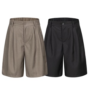 Pantalones Cortos Casuales de Verano para Hombre, Estilo Retro Japonés, Estilo Old Money, Pantalones Capri Anchos y Holgados a la Moda - Product Image 1